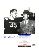Don Blanchard Signed/Auto 5.5x6 Photo Army 1945 Heisman PSA/DNA 185161