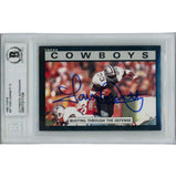 Tony Dorsett Autographed 1985 Topps 37 Slabbed Trading Card Beckett 45922