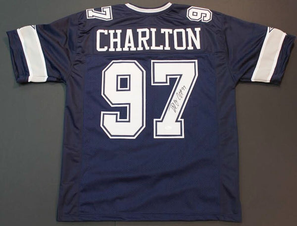 Taco Charlton Signed Cowboys Jersey (JSA COA) Dallas 1st Rd Pick 2017 Draft D.E