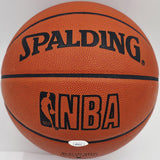 Dominique Wilkins Autographed NBA Leather Game Basketball Hawks JSA #AZ56125