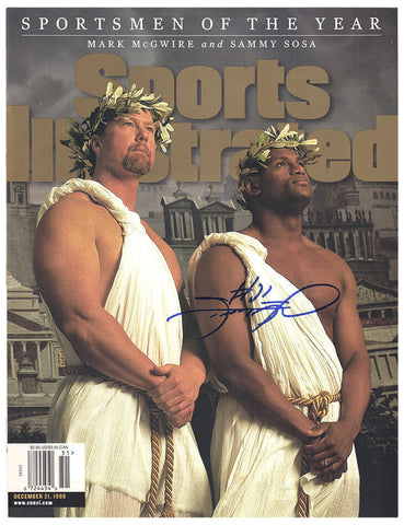 Sammy Sosa Signed Cubs Sports Illustrated 12/21/98 Magazine - (SCHWARTZ COA)