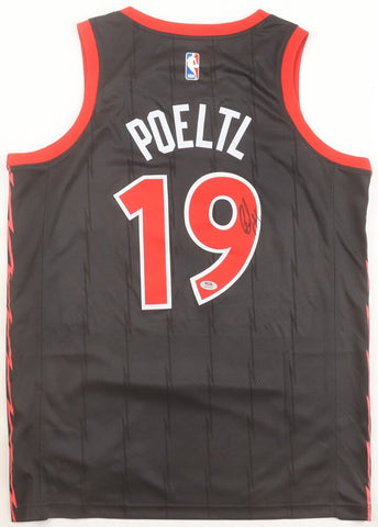 Jakob Poeltl Signed Toronto Raptors Jordan Authentic Jersey (PSA)2016 1st Rnd Pk