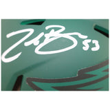 Zack Baun Autographed Philadelphia Eagles Rave Mini Helmet Beckett Witness 52877
