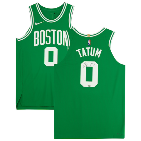 Jayson Tatum Autographed Boston Celtics Authentic Green Nike Jersey Fanatics