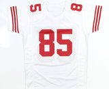 George Kittle Autographed White Pro Style Jersey - Beckett W Hologram