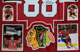 SUEDE FRAMED CHICAGO BLACKHAWKS PATRICK KANE AUTOGRAPHED SIGNED JERSEY FANATICS