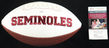 Mike Norvell Signed Florida State Seminoles Logo Football "Go Noles" (JSA COA)