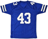 DALLAS COWBOYS CLIFF HARRIS AUTOGRAPHED SIGNED BLUE JERSEY PSA/DNA STOCK #216613