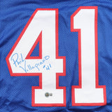 Phil Villapiano Signed Buffalo Bills Jersey (Beckett) 4xPro Bowl Linebacker