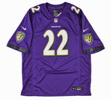 Derrick Henry Signed Baltimore Ravens Nike Game Purple NFL Jersey