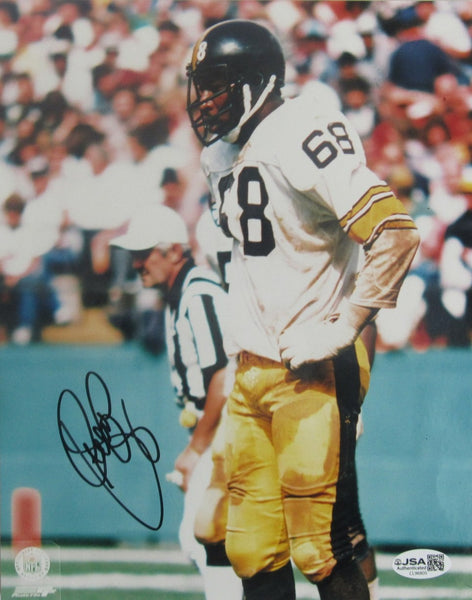 LC Greenwood Steelers Steel Curtain Signed/Autographed 8x10 Photo JSA 208881
