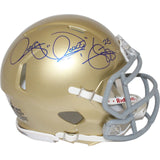 Rocket Ismail Autographed Notre Dame Fighting Irish Mini Helmet Beckett 43051