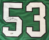 Zack Baun Signed Philadelphia Eagles Jersey (Beckett) Super Bowl LIX Champion LB