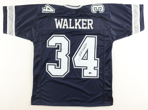 Herschel Walker Signed Dallas Cowboys Jersey (Beckett) Ex-Georgia Running Back