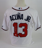 Ronald Acuna Jr. Autographed Atlanta Braves Majestic Jersey JSA COA