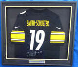 STEELERS JUJU SMITH-SCHUSTER SIGNED FRAMED BLACK NIKE JERSEY BECKETT 154944