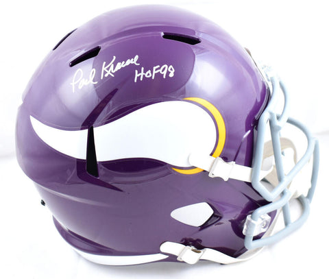 Paul Krause Autographed Vikings 61-79 F/S Speed Helmet w/HOF -Beckett W Hologram
