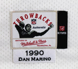Dolphins Dan Marino "HOF, 84 MVP" Signed White 1990 TB M&N Jersey BAS #BX37026