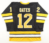 Adam Oates Signed Boston Bruins Assistant Captain's Jersey Inscr. "HOF 12" (JSA)