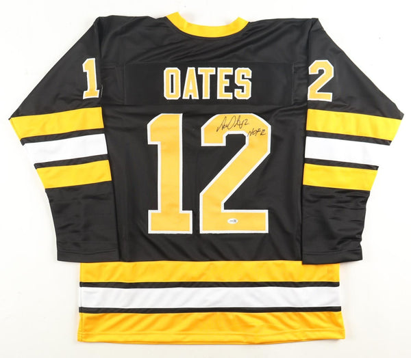 Adam Oates Signed Boston Bruins Assistant Captain's Jersey Inscr. "HOF 12" (JSA)
