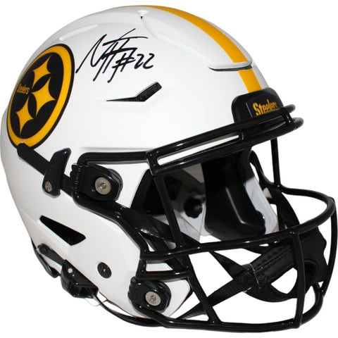 Najee Harris Signed Pittsburgh Steelers Lunar Speedflex Helmet FAN 42623