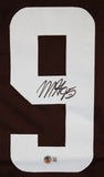 Myles Garrett Authentic Signed Brown Pro Style Jersey Autographed BAS Witnessed