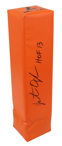 Jonathan Ogden Signed Orange Endzone Football Pylon w/HOF'13 - (SCHWARTZ COA)