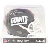 Harry Carson Autographed New York Giants Mini Helmet TB Beckett Witness 51149
