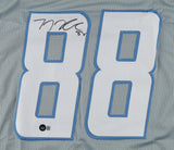 T. J. Hockenson Signed Detroit Lion Jersey (Beckett Holo) 2019 1st Rnd Pk / Iowa