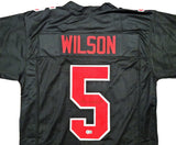 OHIO STATE BUCKEYES GARRETT WILSON AUTOGRAPHED BLACK JERSEY BECKETT BAS 201973