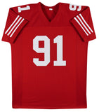 Arik Armstead Authentic Signed Red Pro Style Jersey BAS Witnessed