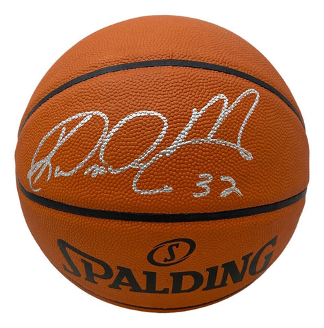 Karl Malone Utah Jazz Signed Spalding I/O NBA Basketball JSA ITP