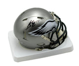 A.J. Brown Autographed Flash Alternate Mini Football Helmet Eagles JSA 176725