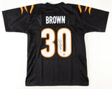 Chase Brown Signed Cincinnati Bengals Jersey (Beckett) 2023 Draft Pick / R.B.