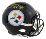 Steelers T.J. Watt Authentic Signed Full Size Speed Rep Helmet W/ Case JSA Wit