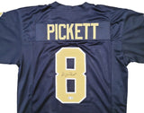 PITTSBURGH PANTHERS KENNY PICKETT AUTOGRAPHED NAVY JERSEY BECKETT BAS QR 202976