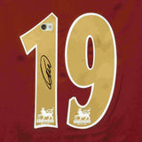 Gilberto Silva Signed Arsenal Away Soccer Jersey #19 with Beckett COA