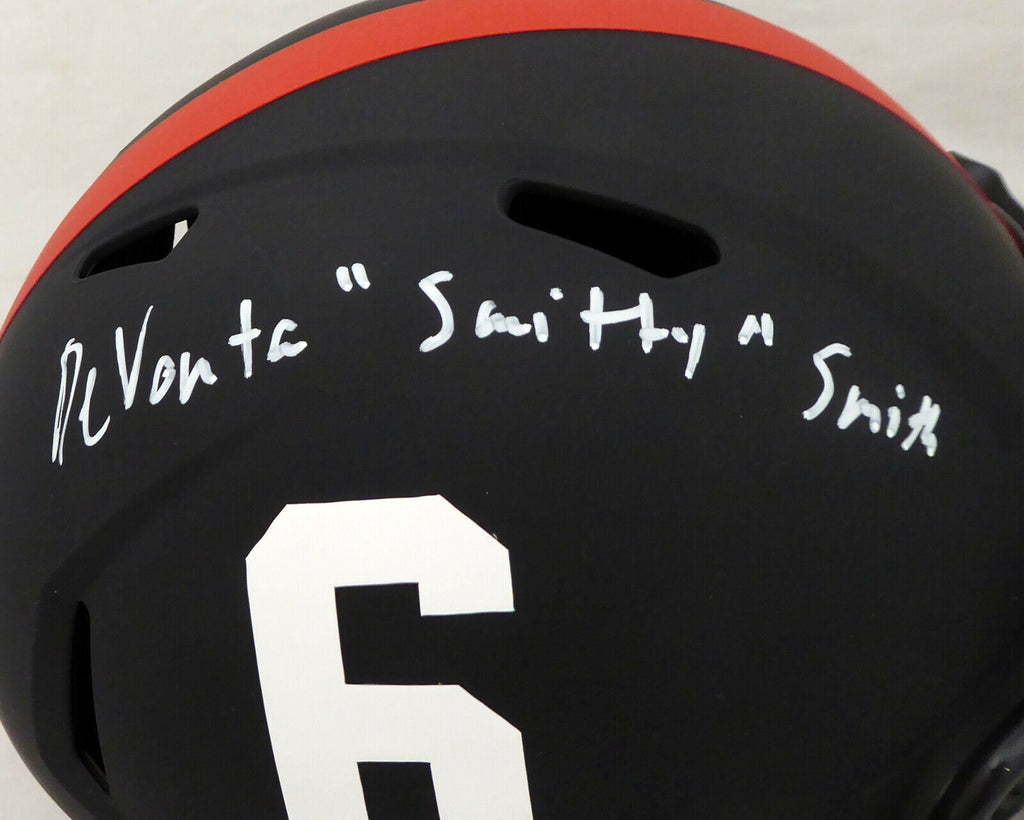 DEVONTA SMITH AUTOGRAPHED ALABAMA ECLIPSE FULL SIZE HELMET SMITTY BECK ...