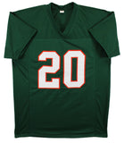 Miami Ed Reed Authentic Signed Green Pro Style Jersey BAS Witnessed