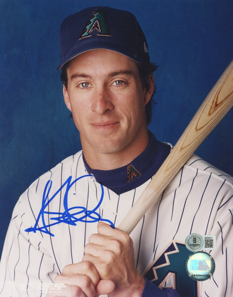 D-Backs Steve Finley Authentic Signed 8x10 Vertical Photo BAS #BV03211