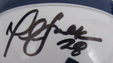 Marshall Faulk HOF Signed/Autographed Colts Mini Football Helmet JSA 213105