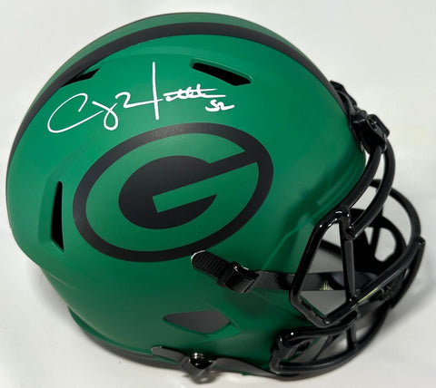Packers CLAY MATTHEWS Signed Full Size RAVE Replica Speed Helmet AUTO - JSA