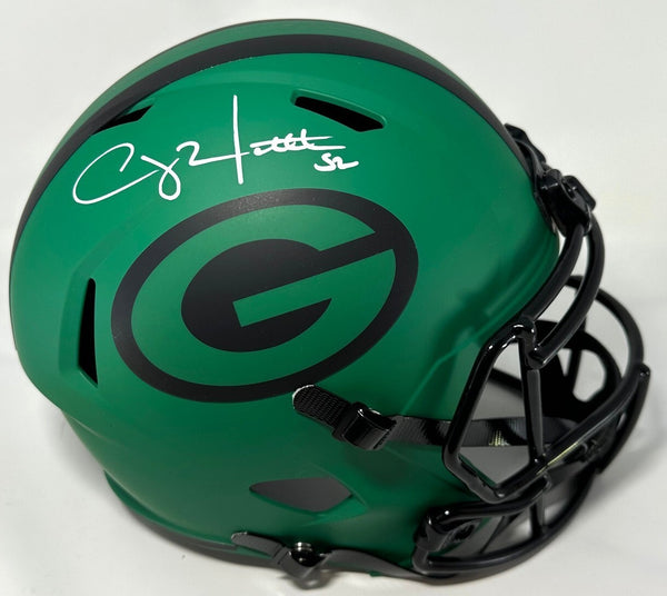 Packers CLAY MATTHEWS Signed Full Size RAVE Replica Speed Helmet AUTO - JSA