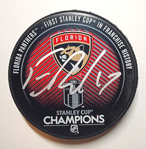 Evan Rodrigues Autographed Florida Panthers 2024 Stanley Cup Champions Beckett