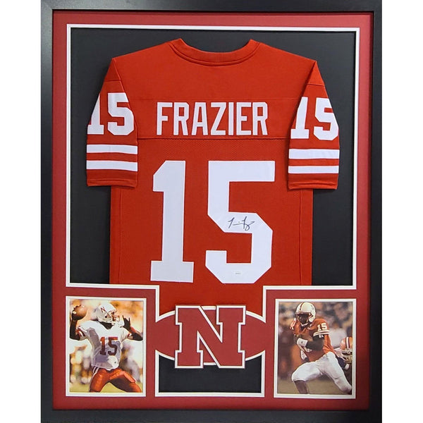 Tommie Frazier Autographed Signed Framed Nebraska RB2 Jersey JSA