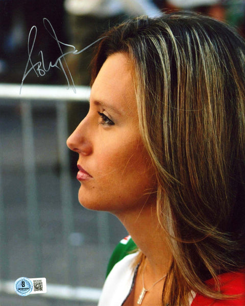 Ashley Force NHRA Authentic Signed 8x10 Vertical Photo Autographed BAS #BR29390