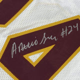 Autographed/Signed Antonio Gibson Washington White Football Jersey JSA COA