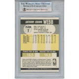 Spud Webb Autographed/Signed 1990 Fleer #5 Trading Card Slab Beckett 51920