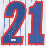 Sammy Sosa Signed Chicago Cubs Jersey (JSA) 600 HR Club / 1998 Home Run Race