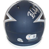 Brandon Aubrey Autographed Dallas Cowboys AMP Mini Helmet Beckett 43117